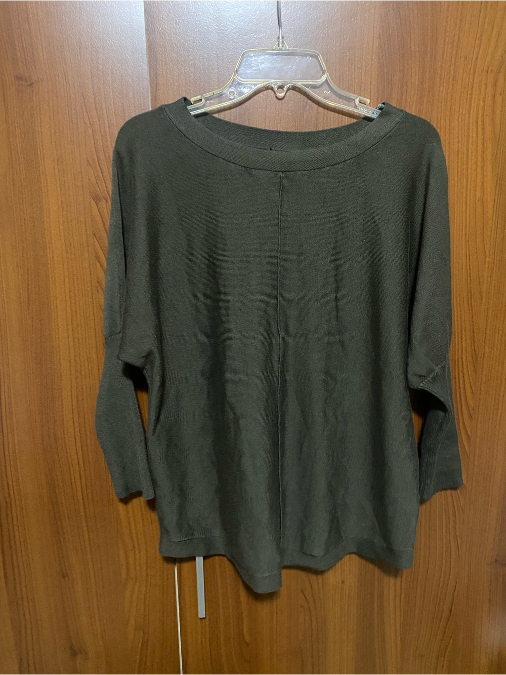 Melissa Paige Women's Olive Green Lightweight Long-Sleeve Fall Casual Blouse L